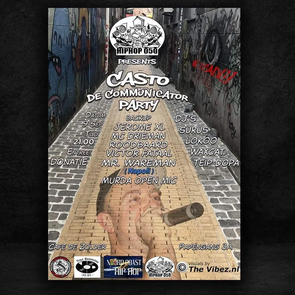 Friday 9th of September: HIPHOP050 in Cafe de Zolder! Check it out